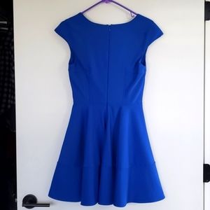 Urban Outfitters Signature 8 Fit and Flare Dress in blue